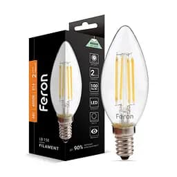 Світлодіодна лампа Feron Filament LB-158 6 Вт E14 4000K