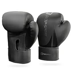 Боксерські рукавиці Hop-Sport HS-BG12 12oz чорні - мініатюра 2