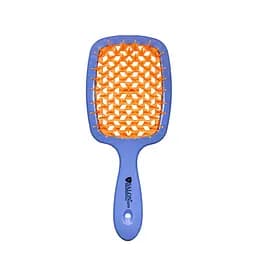 Щітка для волосся Salon Professional продувна 20 см SP0099 SL, Синя з помаранчевим