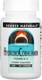 Вітамін B12 Source Naturals Hydroxocobalamin, 120 таблеток