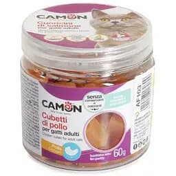Ласощі для котів Camon, кубики курячі 1 см, 60г