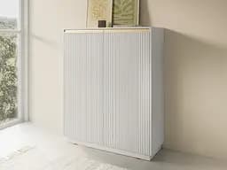 Комод высокий Perfect Home Роял / Royal KW104 2-дверный Белый (PFH-091288)