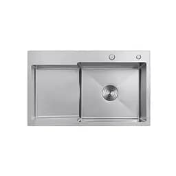 Кухонна мийка Kroner KRP Gebürstet - 7848RHM (3.0/1.0 мм) CV030022, Нержавіюча сталь