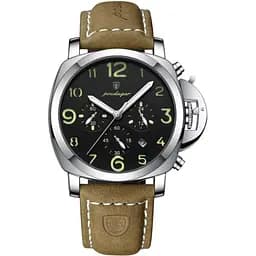 Наручний годинник чоловічий Poedagar Luminious Сріблястий (3322)