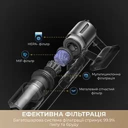 Бездротовий пилосос Dreame Z30 AquaCycle - мініатюра 12