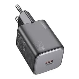 Сетевое зарядное устройство Hoco N40 Mighty single port PD20W charger(EU) Черный