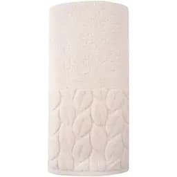 Банний рушник Soho Leaves бавовна 100% 90х150 см Ivory