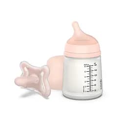 Набор Suavinex Zero.Zero: бутылочка антиколиковая + пустышка силиконовая (307775)