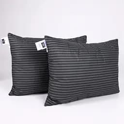 Набор подушек MirSon №0111 Сolor Fun Line Stripe Black Thinsulate 2 шт. черный (2200011158303)