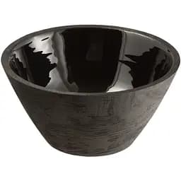 Блюдо салатник J-LINE из дерева манго черного цвета диаметр 24 см Бельгия (17834)