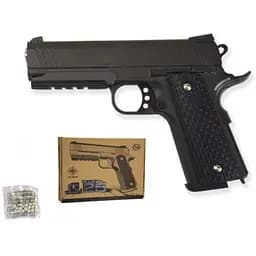 Страйкбольний пістолет Galaxy "Colt 1911 Rail" G25 метал чорний