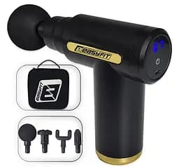 Перкуссионный массажер для тела EasyFit Pulse Mini 4 насадки, 6 режимов (EF-2070)