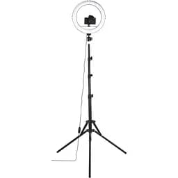 Набір блогера Hama Smartphone Tripod Steady-120 V2, 185см, Bluetooth, LED ring (00004659) - мініатюра 8
