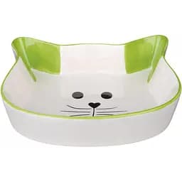 Миска Trixie для кішок, в формі кошачої мордочки, керамічна, 12 см, 250 мл