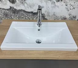 Умивальник VBI Fanusa 60 white врізний VBI-018064, Білий - мініатюра 2