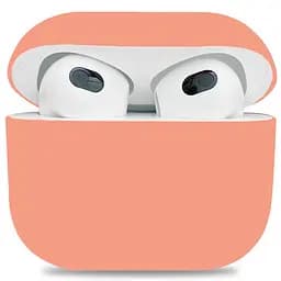 Силіконовий чохол для навушників Apple AirPods 3, Ultrathin Silicone Case, помаранчевий, захисний чохол, ультратонкий і легкий, захист від подряпин і пилу, м"який силікон, ArmorStandart (ARM60289)