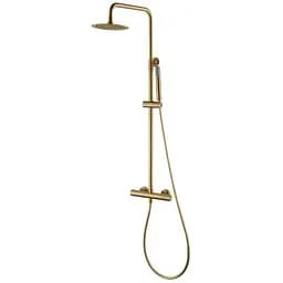 Душова система з термостатом Imex Monza Turn Clean PVD матове золото BTM039/OC, Золотий