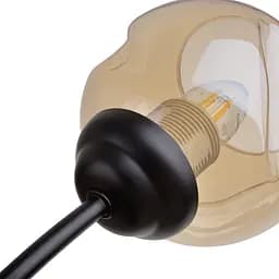 Люстра стельова Brille в спальню Е27 60W BK (LK-719C/5) - мініатюра 2