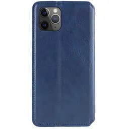 Шкіряний чохол-книжка GETMAN Cubic (PU) для Apple iPhone 12 Pro / 12 (6.1) Синій - мініатюра 3