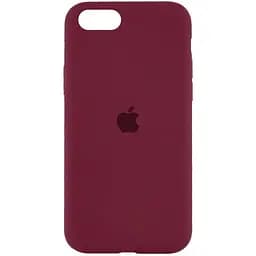 Чехол Epik Silicone Case Full Protective (AA) для Apple iPhone SE (2020) / 7 / 8 (4.7) Бордовый / Plum