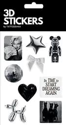 3D стікери Tattooshka "Silver edition"