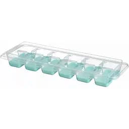 Форма для льоду Ardesto Fresh 12 кубиків прозора з силіконовим дном та кришкою (AR1101TP) - мініатюра 2