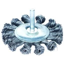 Щітка дротяна дископодібна Sigma Ø100мм хвостовик Ø6мм (сталева кручена) (9023101)