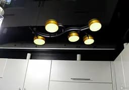 Люстра стельова Brille в зал LED 75W WW+NW+CW BK+G (BR-01 642C/5) - мініатюра 2
