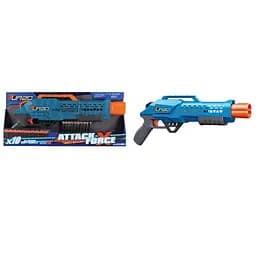 Игрушечное ружье механическое с двойным дулом и мягкими патронами (10 шт.)(47 х 21см)