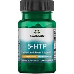 Аминокислота Swanson 5-HTP 100 мг Extra Strength 60 капсул