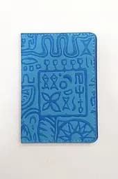 Обложка на паспорт-книжку "Узоры" ZS040 Color-it (6973795230393) Голубой
