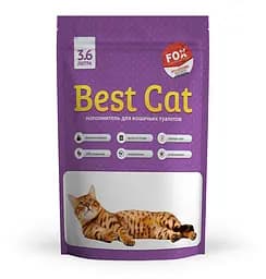 Силикагелевый наполнитель Best Cat Purple Lawender для кошачьего туалета с запахом лаванды 3.6 л