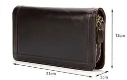 Чоловічий шкіряний клатч Vintage 21,5х12х4 см sum0012838 - мініатюра 7