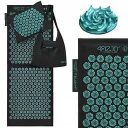 Коврик акупунктурный с подушкой 4FIZJO Eco Mat XL Аппликатор Кузнецова 4FJ0514 Black/Blue (P-5907739317452)