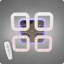 Люстра світлодіодна 517 Dlight 3color з пультом 80Вт Хром (01836)