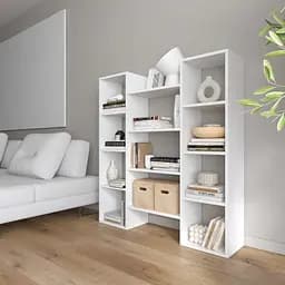 Книжкова полиця стелаж для книг Vays D-8 сучасна полиця ЛДСП 130x30x140 см для дому офісу вітальні