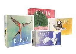 Настольная игра Ігромаг Крылья с дополнениями Птицы Европы + Птицы Океании + Птицы Азии (укр.) (STM910+3)