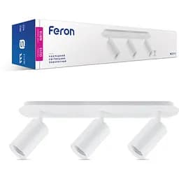 Светильник накладной Feron ML311-3 MR16/GU10 белый круг тройной поворотный (40105)
