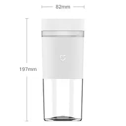 Фітнес-блендер Xiaomi MiJia Portable Juicer Cup 2 (MJZZB02PL) White - мініатюра 8