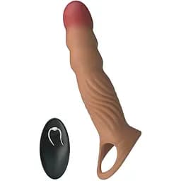 Насадка на пеніс Pretty Love Penis Sleeve Extender 24 см (тілесний)
