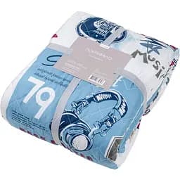 Покрывало стеганое Home Line Микрофибра Рок-н-Рол 210x220 см синее (175485)