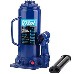 Домкрат гідравлічний телескопічний Vitol 10т 230-460 мм 7 кг в коробці (DB-10004)