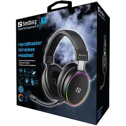 Ігрова гарнітура Sandberg HeroBlaster Bluetooth Led Headset Black - мініатюра 5