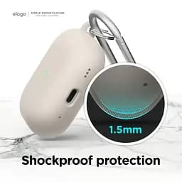 Чохол Elago Liquid Hybrid Hang Case White для AirPods Pro 2nd Gen білий (EAPP2RH-HANG-WH) - мініатюра 4