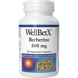 Берберин Natural Factors WellBetX Berberine 500 мг 60 капсул