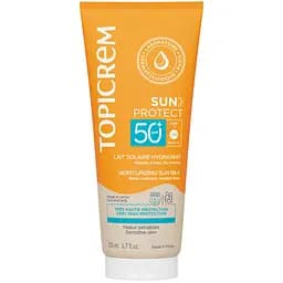 Сонцезахисне зволожувальне молочко для тіла та обличчя Topicrem Sun Protect SPF50+ 200 мл