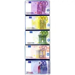 Шоколад молочный Maitre Truffout Банкноты Евро 5 х 15 г 