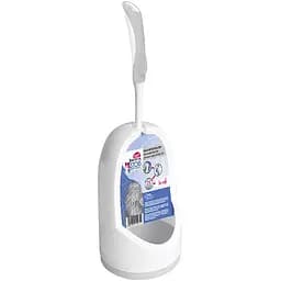 Ершик туалетный York WC Lux Bacteria Stop, бело-серый (064560)