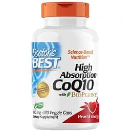 Натуральная добавка Doctor's Best CoQ10 BioPerine 100 mg 120 вегакапсул