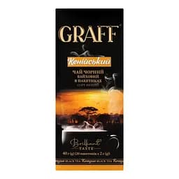 Чай чорний Graff Kenyan в пакетиках 40 г (20 шт. х 2 г)  - мініатюра 3